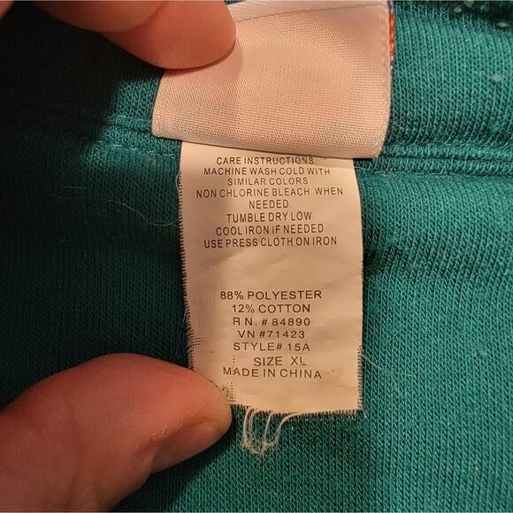 Mens Haband Long Sleeve Teal Zip Up Jacket - Picture 7 of 9